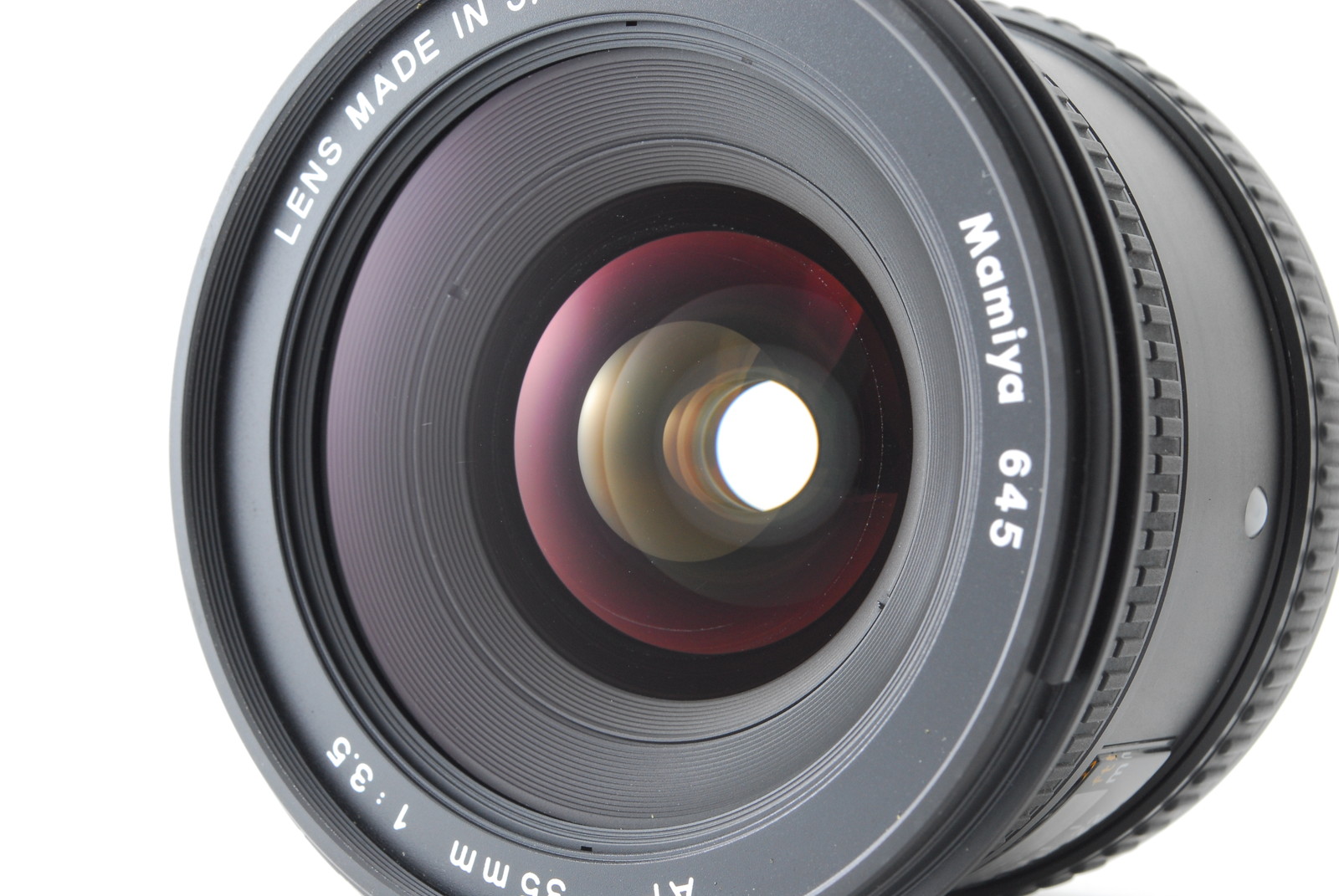 Mamiya 645 AF 35mm f/3.5 Wide Angle Lens w/ Hood & Cap Mint