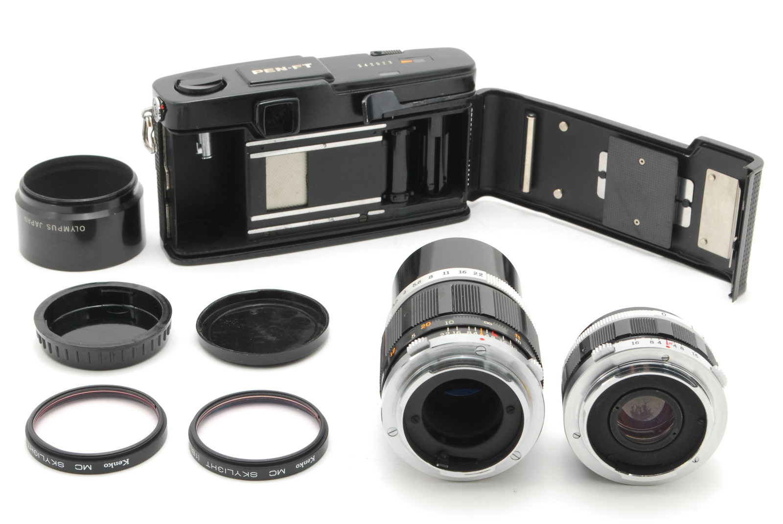 N MINT】Olympus Pen FT Black 35mm SLR Film Camera 38mm f/1.8