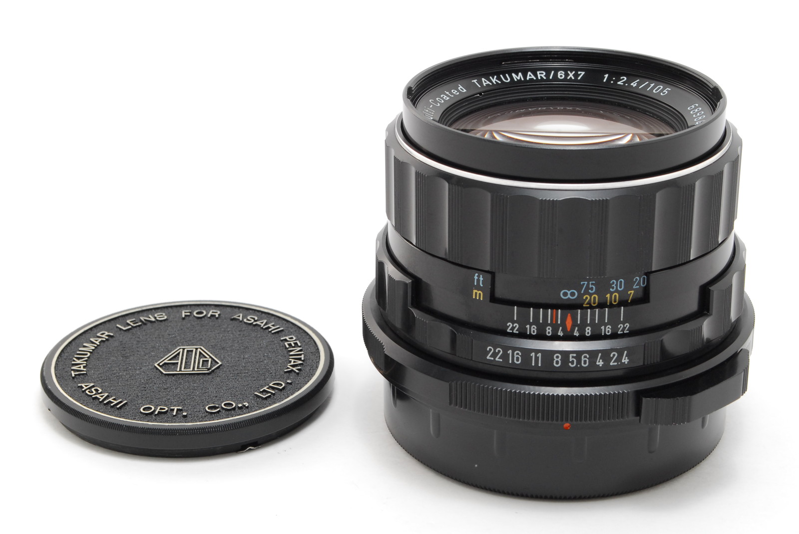 ❁黄変なし❁PENTAX 6x7 TAKUMAR 105mm f2.4 N MINT+++ NO YELLOWING】PENTAX SMC Takumar 6x7 105mm f/2.4