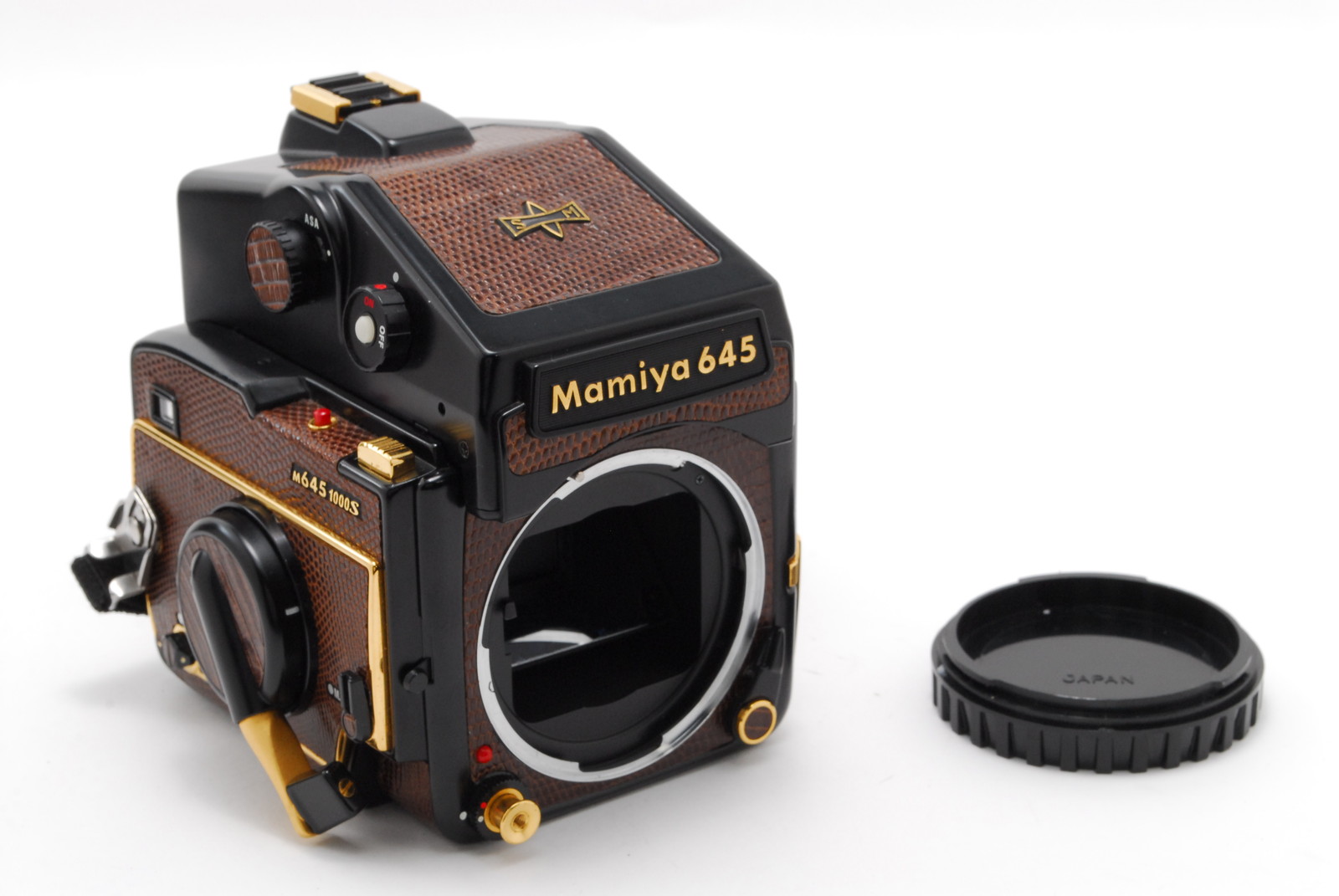 Mamiya M645 1000S ゴールド　ハードケース付き NearMint] Mamiya M645 1000S Golden Lizard Limited Medium Format