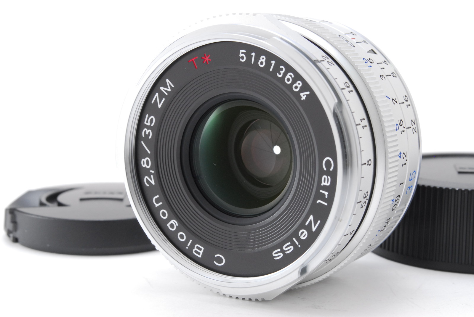 Mint] Carl Zeiss C Biogon T* 35mm f2.8 ZM for Leica M Silver Lens 
