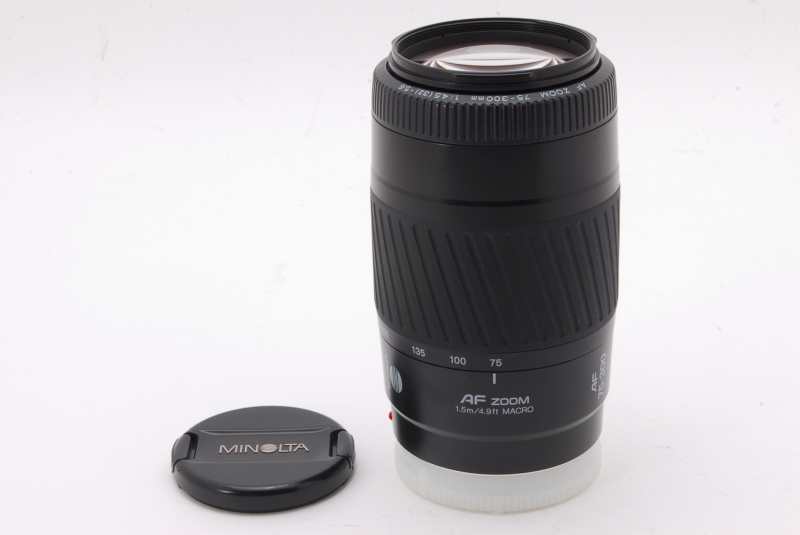 Near Mint+++】Minolta AF Zoom 75 -300㎜ f/4.5-5.6 Lens from JAPAN