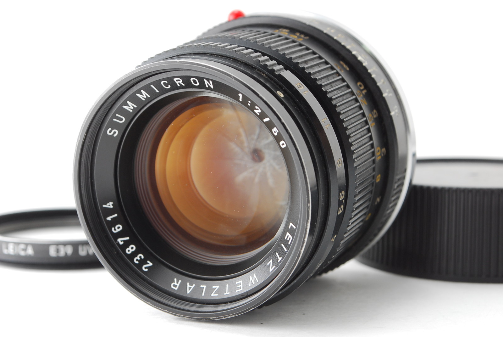 【美品】Leica 50mm F2 SUMMICRON-M 2nd #78 Optics Near Mint Leica Summicron M 50mm f/2 Ver2 2nd Black Lens