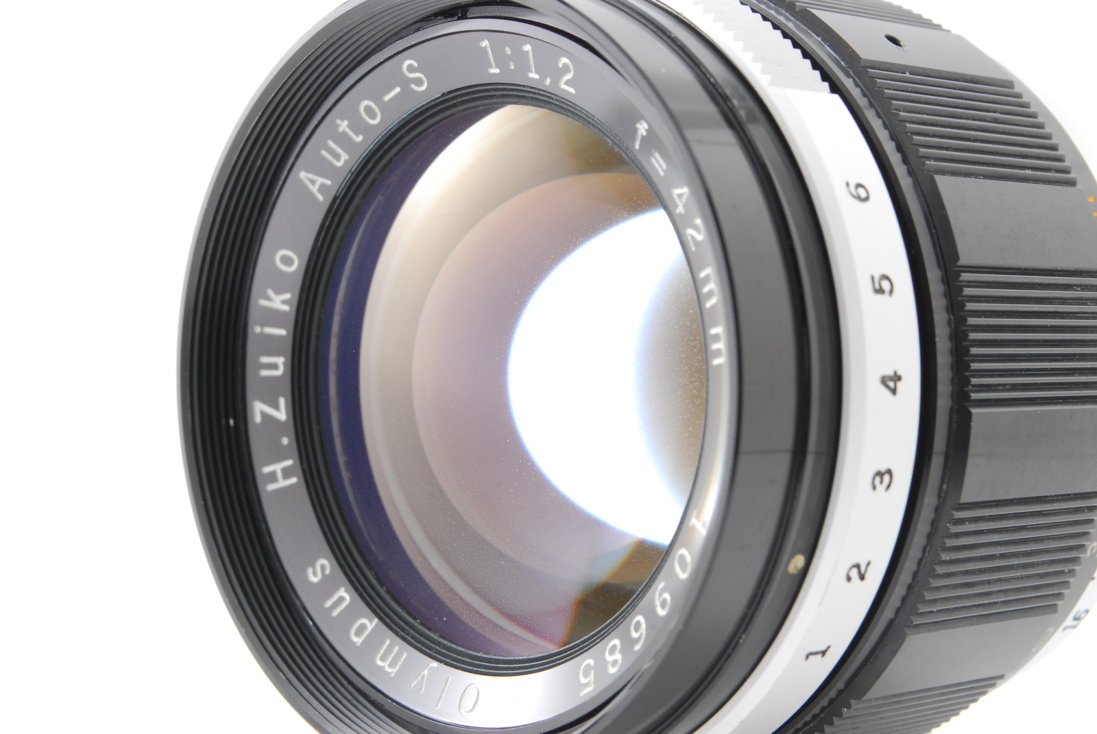 Olympus H.Zuiko Auto-S 1:1.2 f=42mm レンズ Read] Olympus H.Zuiko Auto-S 42mm F/1.2 f 1.2 MF Lens for