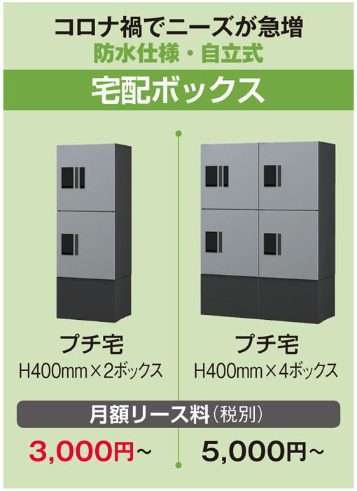 宅配ボックスと防犯カメラが初期費用ゼロ円で導入できる!設備リースの魅力│エーツーデコア2