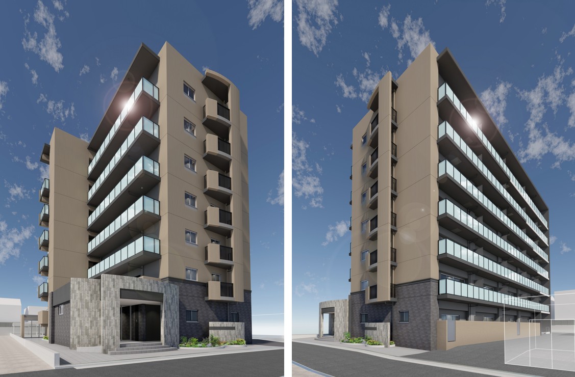 【阪急・高槻市駅から歩いてすぐ】オーナーこだわりのデザインコンセプトは必見。ファミリー向けの広々とした2LDKと1LDK+Sがまとめて見られる7階建てRC造実例現場見学&相談会|生和コーポレーション0