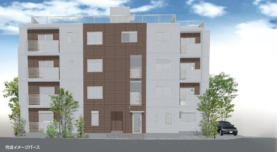 【慶應義塾大学三田キャンパスの正門すぐ近くで建築中】完成してからでは見られない構造部分がまるわかり！高い耐震・耐火性能を誇るPC造3階建て賃貸マンション 構造見学会｜大成建設ハウジング0