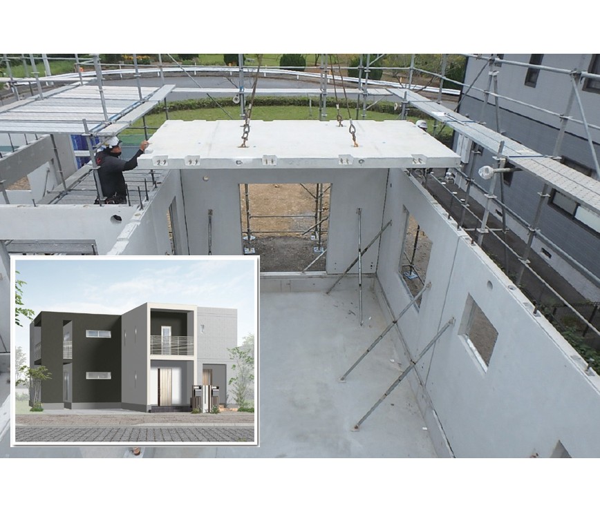 【一宮市の閑静な住宅街で建築中】高い遮音性、断熱性、気密性を誇る強靭な壁式鉄筋コンクリート構造の内側が見られる貴重な機会！2階建て住宅 構造見学会｜大成建設ハウジング