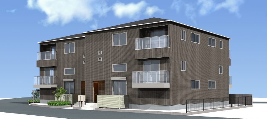 ㉕耐用年数30年の外壁材＆共用部分のカットでメンテナンス費用を削減！「揺れない」「損傷しない」を目指した地震対策もポイントの木造2階建て賃貸住宅 完成見学会｜ミサワホーム