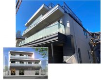 【阿佐ヶ谷駅から徒歩6分】土地の形状に合わせて容積率を最大限消化した工夫は必見！2タイプの1LDKが見られる3階建て店舗兼自宅併用賃貸マンション 完成見学会｜朝日建設