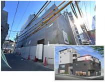 【幡ヶ谷駅から徒歩2分】3つの道路に面した敷地形状に合わせて設計。収納にこだわり抜いた約55㎡の2LDKが見られる店舗併用賃貸マンション 構造見学会｜朝日建設