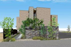 【箕面萱野駅近くの好立地に竣工】高遮音床システムの効果は体感必須！石貼りと木調縦格子スクリーンをアクセントにした重厚感ある外観が目をひく重量鉄骨造3階建て高級賃貸マンション 完成実例見学会｜積水ハウス