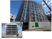 【西橋本に竣工】300.12m&sup2;の敷地を最大限に有効活用！34～41㎡の1LDK3タイプがまとめて見られる5建て事務所併用賃貸マンション 完成見学会｜朝日建設