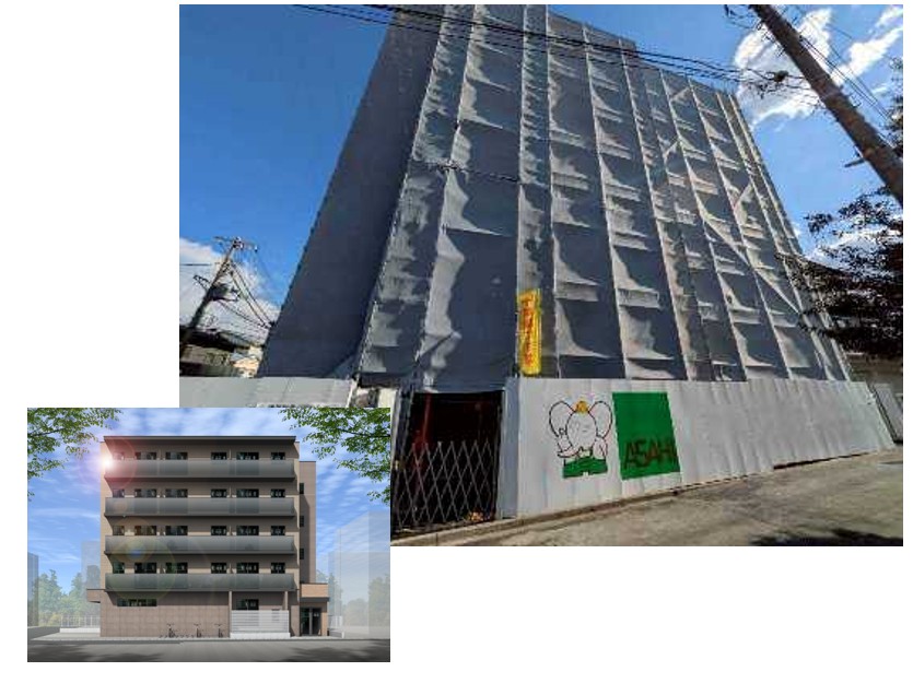 【西橋本に竣工】300.12m&sup2;の敷地を最大限に有効活用！34～41㎡の1LDK3タイプがまとめて見られる5建て事務所併用賃貸マンション 完成見学会｜朝日建設