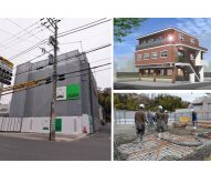 【横浜・大口駅から徒歩3分の好立地に建築中】商店街に面した間口7.4ｍの土地を最大限活用した設計の工夫はぜひ現地で確認を。構造内部と完成後の様子がまとめて見られる事務所併用賃貸マンションの構造見学会｜朝日建設