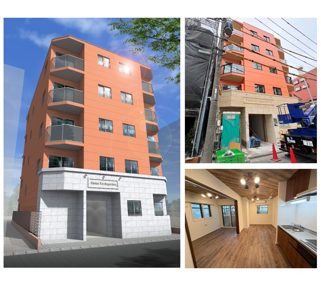 【相模原駅南口近くに竣工】共用部の工夫で敷地を最大限に活用！効率良く1フロアに4戸を配置して全戸角部屋にした賃貸マンション 完成見学会｜朝日建設