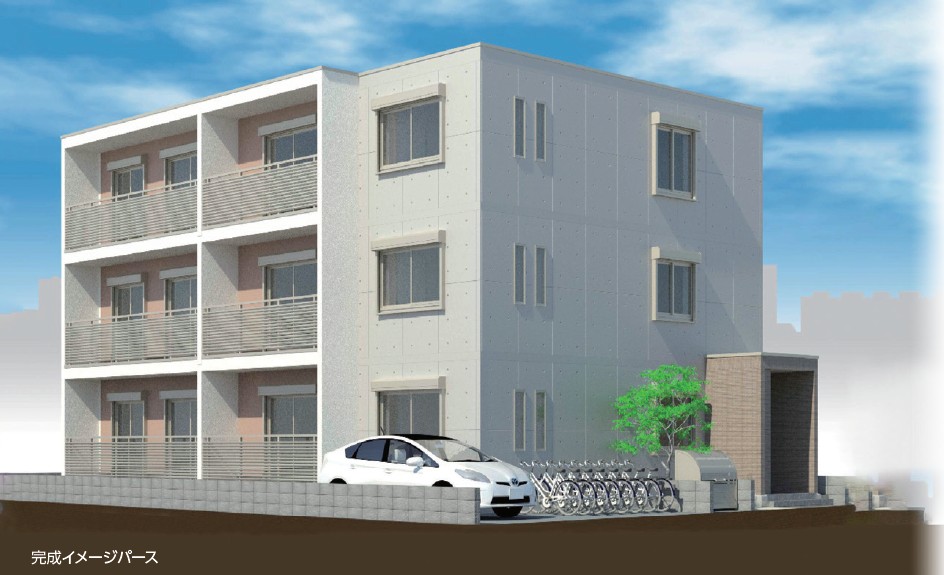 【川口駅から徒歩13分、荒川運動公園近くの敷地に建築中】圧倒的な耐震・耐火性能、高い遮音性、断熱性、気密性を誇る構造の内側は必見。PC造3階建て賃貸マンション 構造見学会｜大成建設ハウジング0