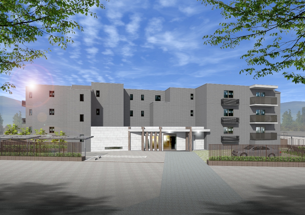 1290.73m&sup2;の敷地で老朽化した2棟を建て替え。全戸70㎡以上の3LDKは見逃せない、駒沢公園近くに建築中の賃貸マンション 構造見学会｜朝日建設0
