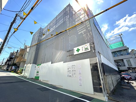 【西大井駅から歩いてすぐの好立地に建築中】33㎡の1LDKと59㎡の2LDKの2タイプの間取りが見られる自宅併用賃貸マンション 構造見学会|朝日建設0