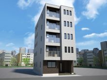 【北千住駅徒歩10分】施工中の今しか見られない重量鉄骨造5階建て賃貸住宅の構造見学会！無足場工法で敷地を有効活用、光触媒外壁タイル「キラテック」でメンテナンスコストを削減、東京ゼロエミ住宅助成金にも対応｜パナソニック ホームズ