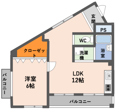 三恵第五ハイツの間取り