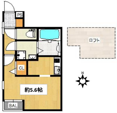 リュクス菅栄町(LuXe菅栄町)の間取り