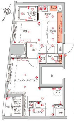 ハーモニーレジデンス千代田岩本町の間取り