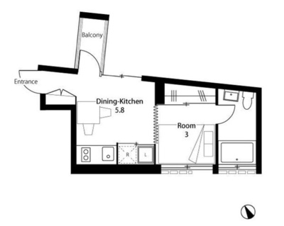 朱合院の間取り