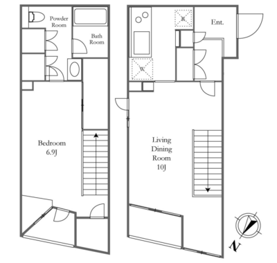 ケーディーエックスレジデンス三宿の間取り