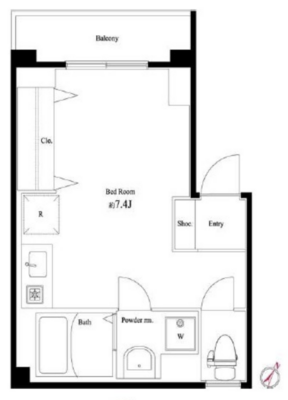 ヴェクサ下目黒の間取り
