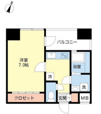 プロシード神戸元町の間取り