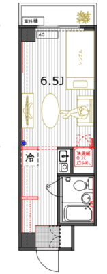 デルックス文京神楽坂（旧・コスモシティ文京）【TOMOS】の間取り
