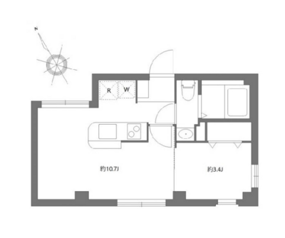 エムジェープレイス目黒の間取り