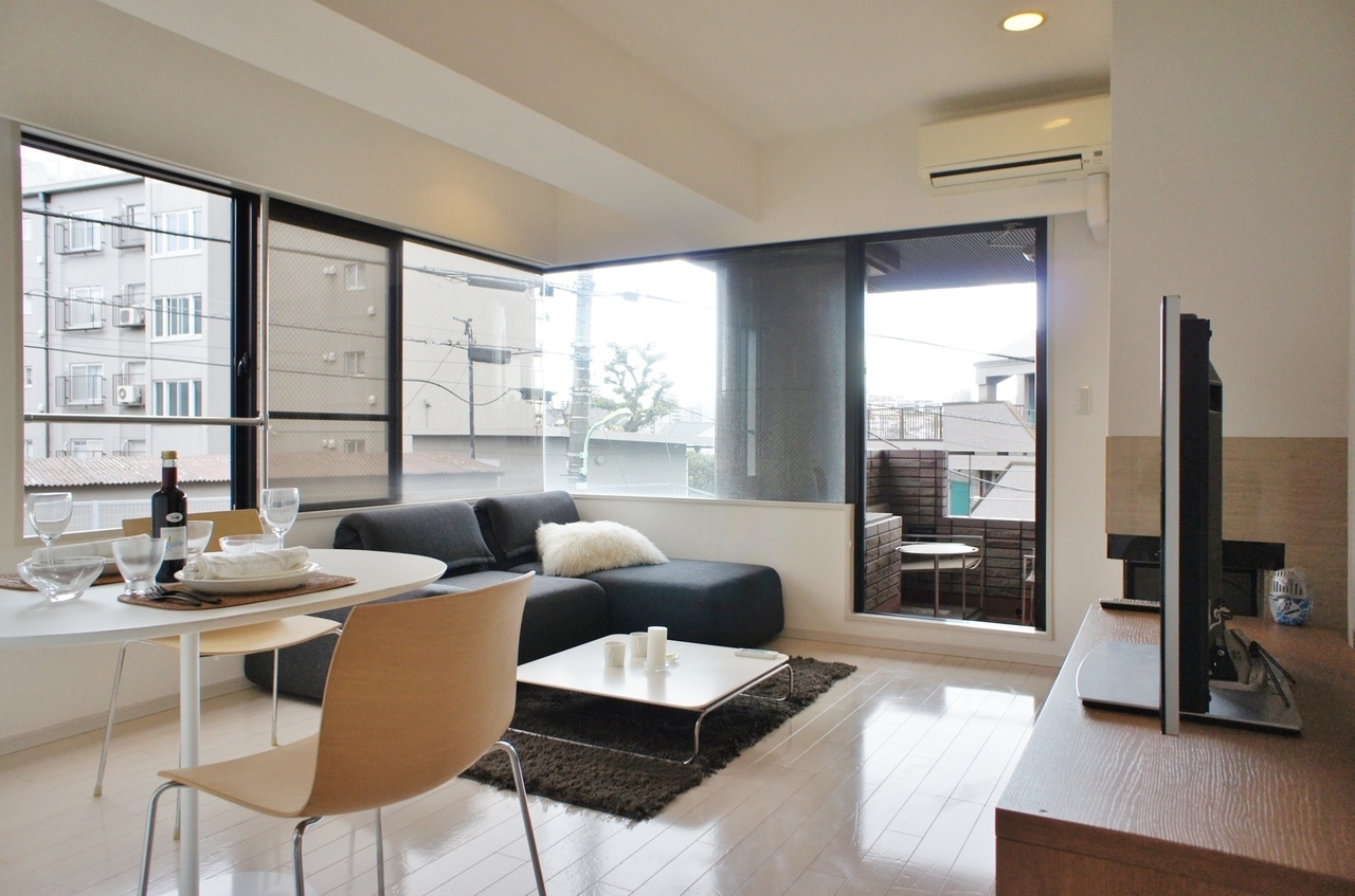 部屋 : Living room,Tokyo City Hideout 702 - 東京住福民宿＆月租公寓 SUMIFUKU TOKYO