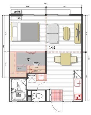 フルーア横浜二俣川【TOMOS】の間取り