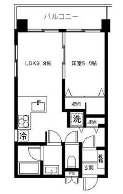 フラワーコーポ六本松の間取り