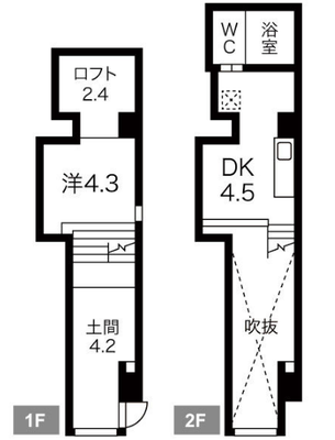 クレイタスパークワン（クレイタスパークⅠ）の間取り