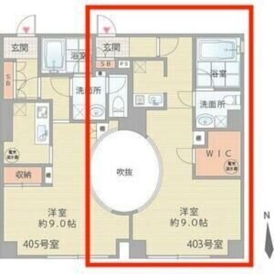 シティライフ京町堀の間取り