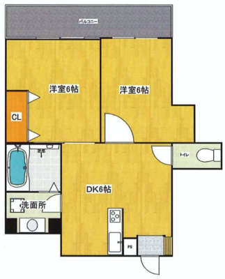 マンション武蔵の間取り