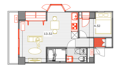 サウスコート阿佐谷の間取り