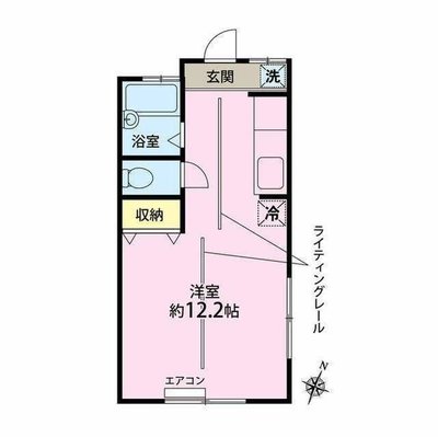 レトロ感が漂う。の間取り図