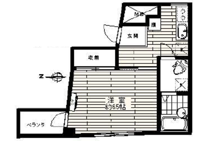 おばあちゃんの原宿の側での間取り図