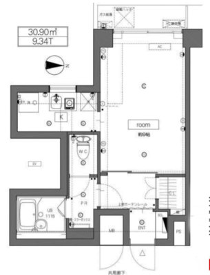 神田リバーサイドの間取り図