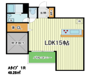 リバープレイス梅田北の間取り