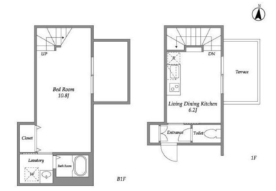 LEGALAND都立大学の間取り