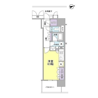 イニシアブランなんばの間取り