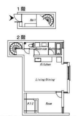 バークレーン中目黒（Bark Lane 中目黒）の間取り