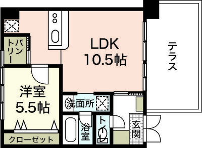 風が寄り道するお部屋。の間取り図