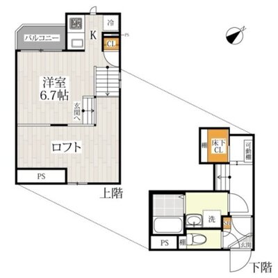 ＣＢ箱崎リオの間取り