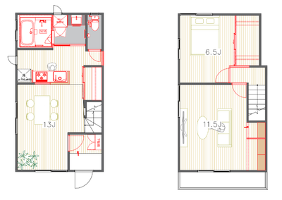 目黒フラッジ【TOMOS】の間取り